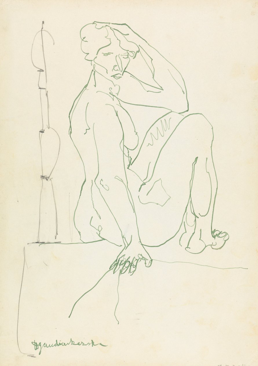 Figura femminile seduta da Henri Gaudier Brzeska