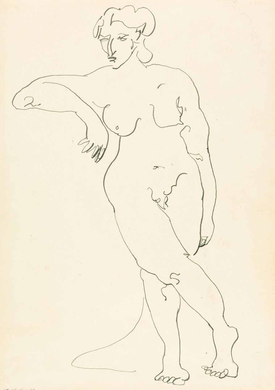 Figura femminile in piedi da Henri Gaudier Brzeska