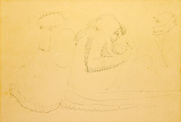 Tre scimmie da Henri Gaudier Brzeska