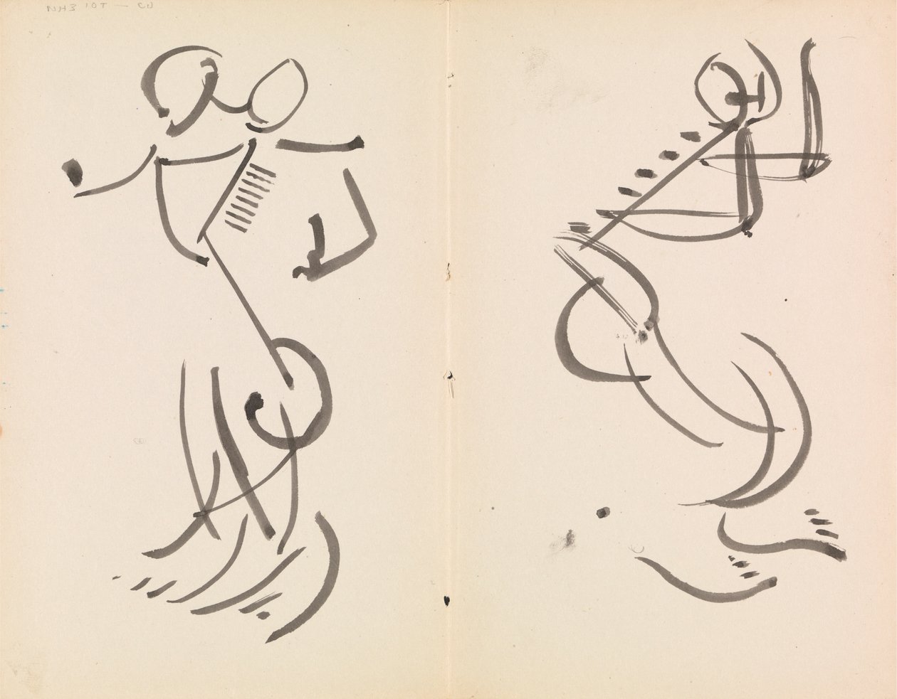 Due figure danzanti da Henri Gaudier Brzeska