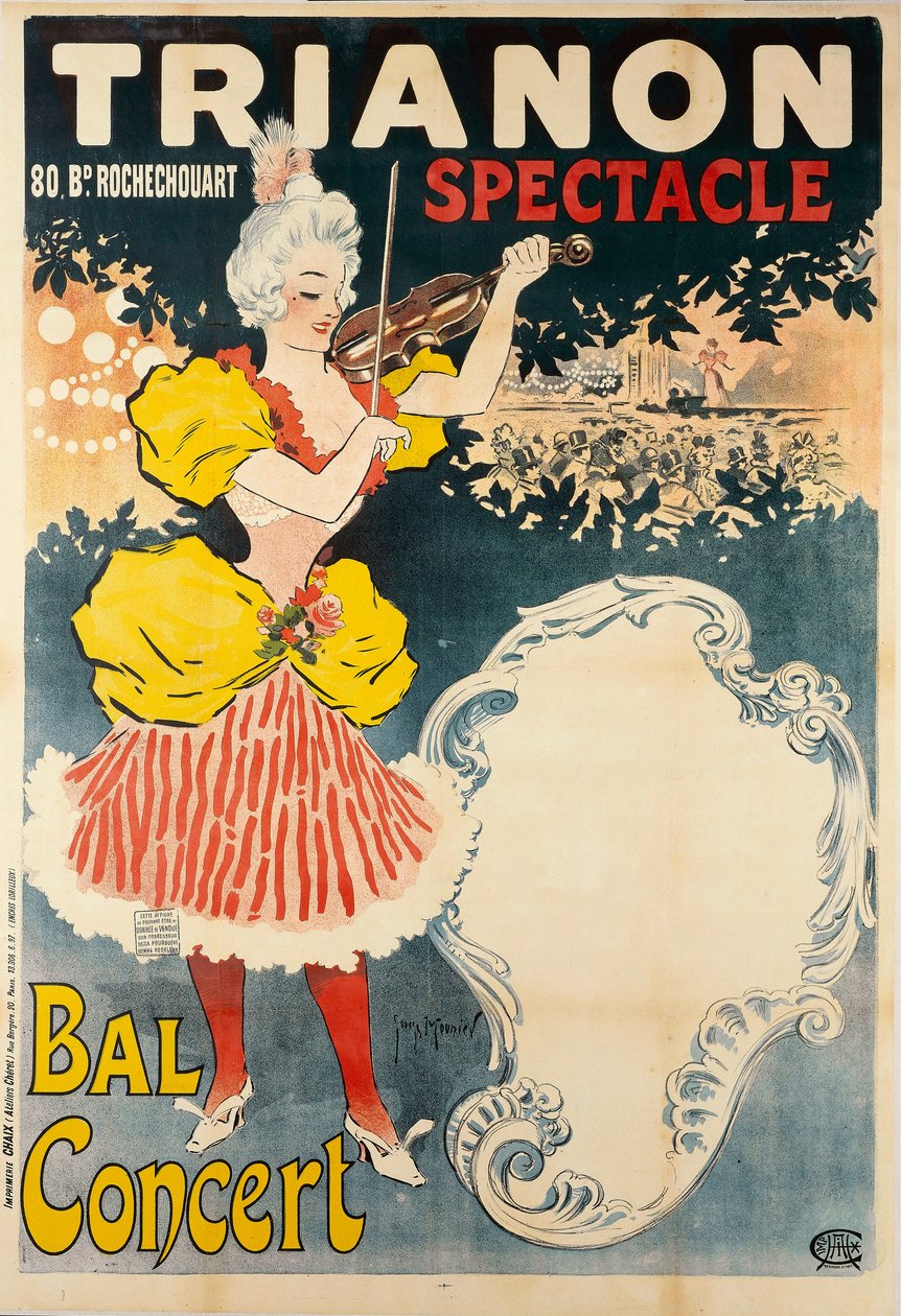Spettacolo di Trianon Bal Concerto, 1897 da Henri Georges Meunier