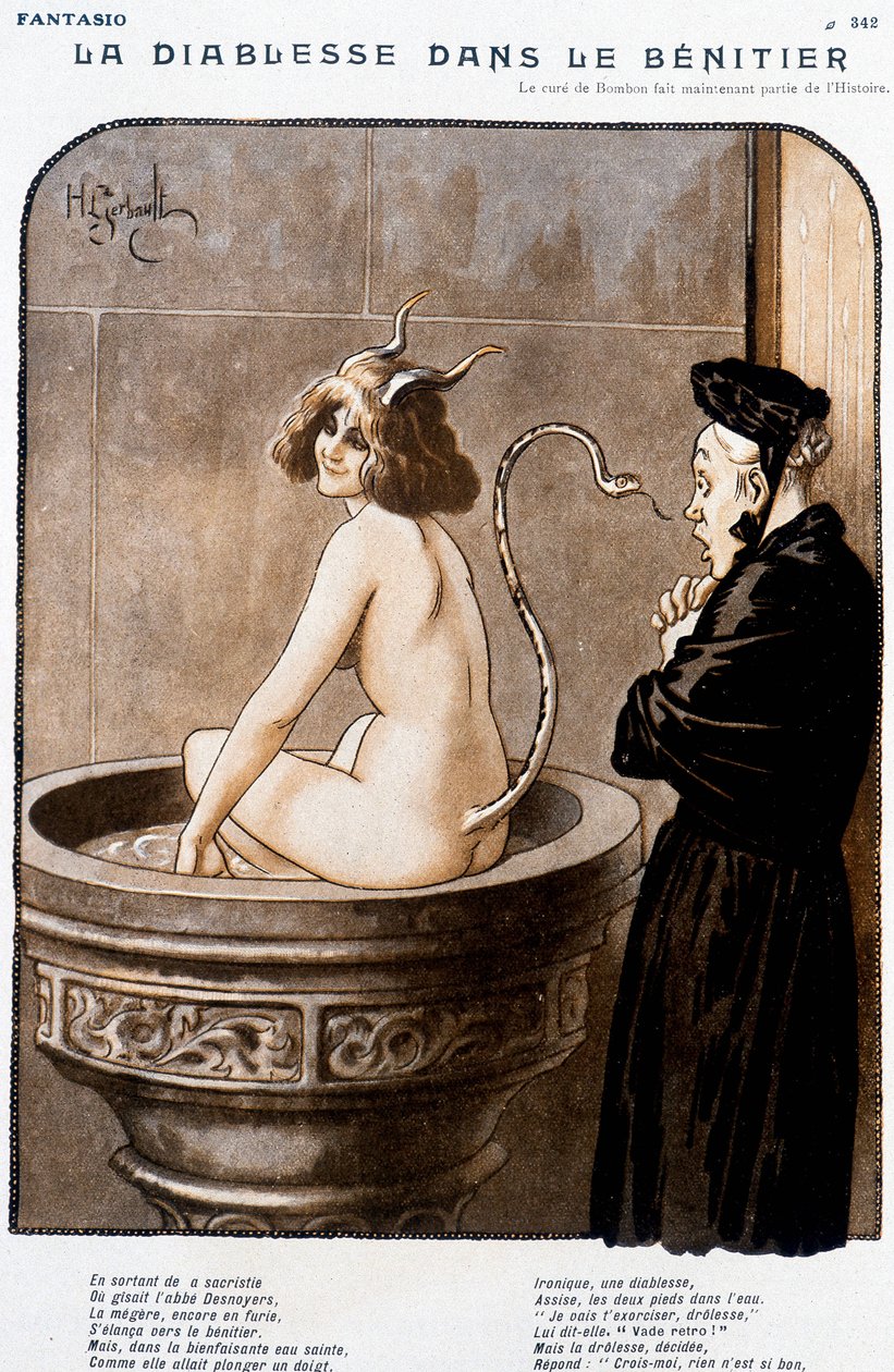 Il Diavolo nel Benitier - di Henry Gerbault, in "Fantasio" del 01/02/1926 da Henri Gerbault