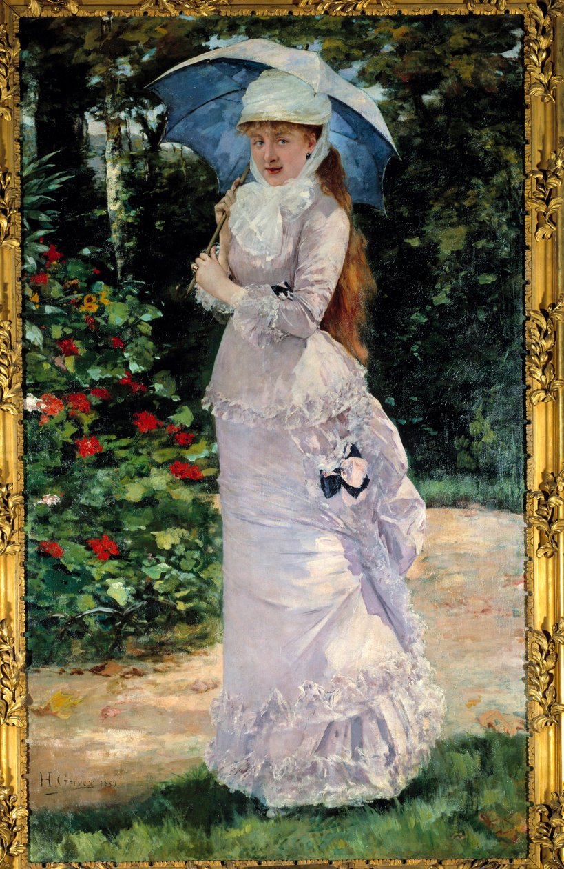Ritratto di Madame Valtesse de la Bigne (1861-1910), cortigiana che servì da modello per Nana. da Henri Gervex