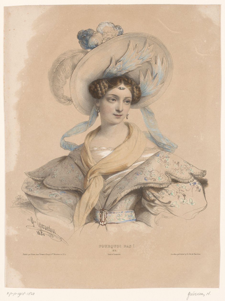 Giovane donna con pensieri indulgenti da Henri Grevedon
