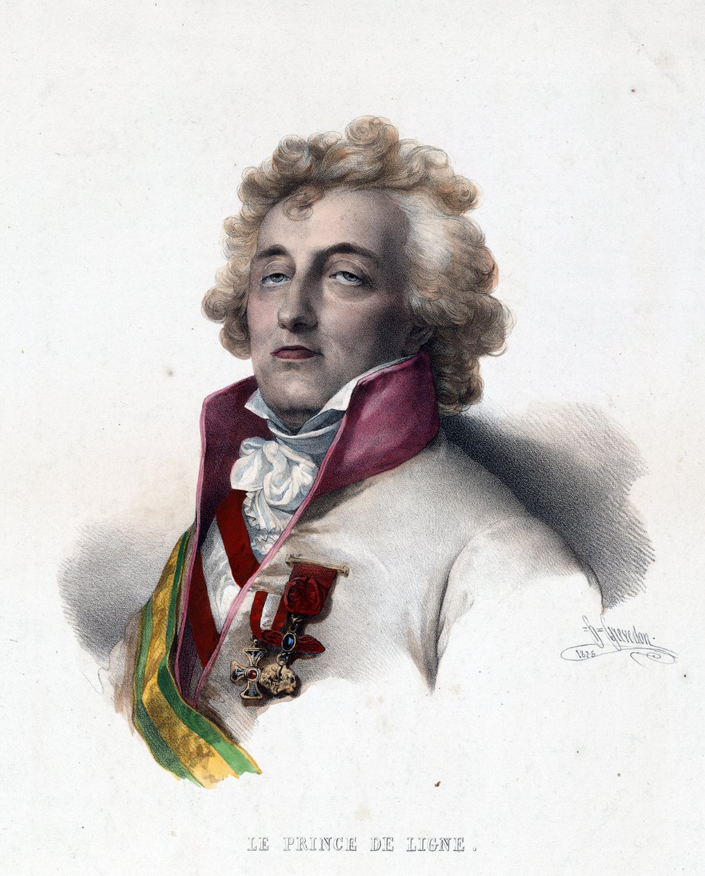 Ritratto di Carlo Giuseppe, principe di Ligne da Henri Grevedon
