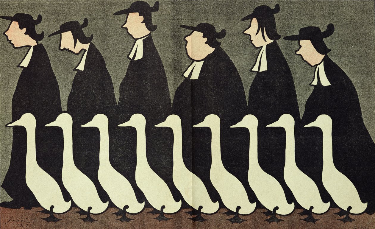 Le oche, caricatura anticlericale da 