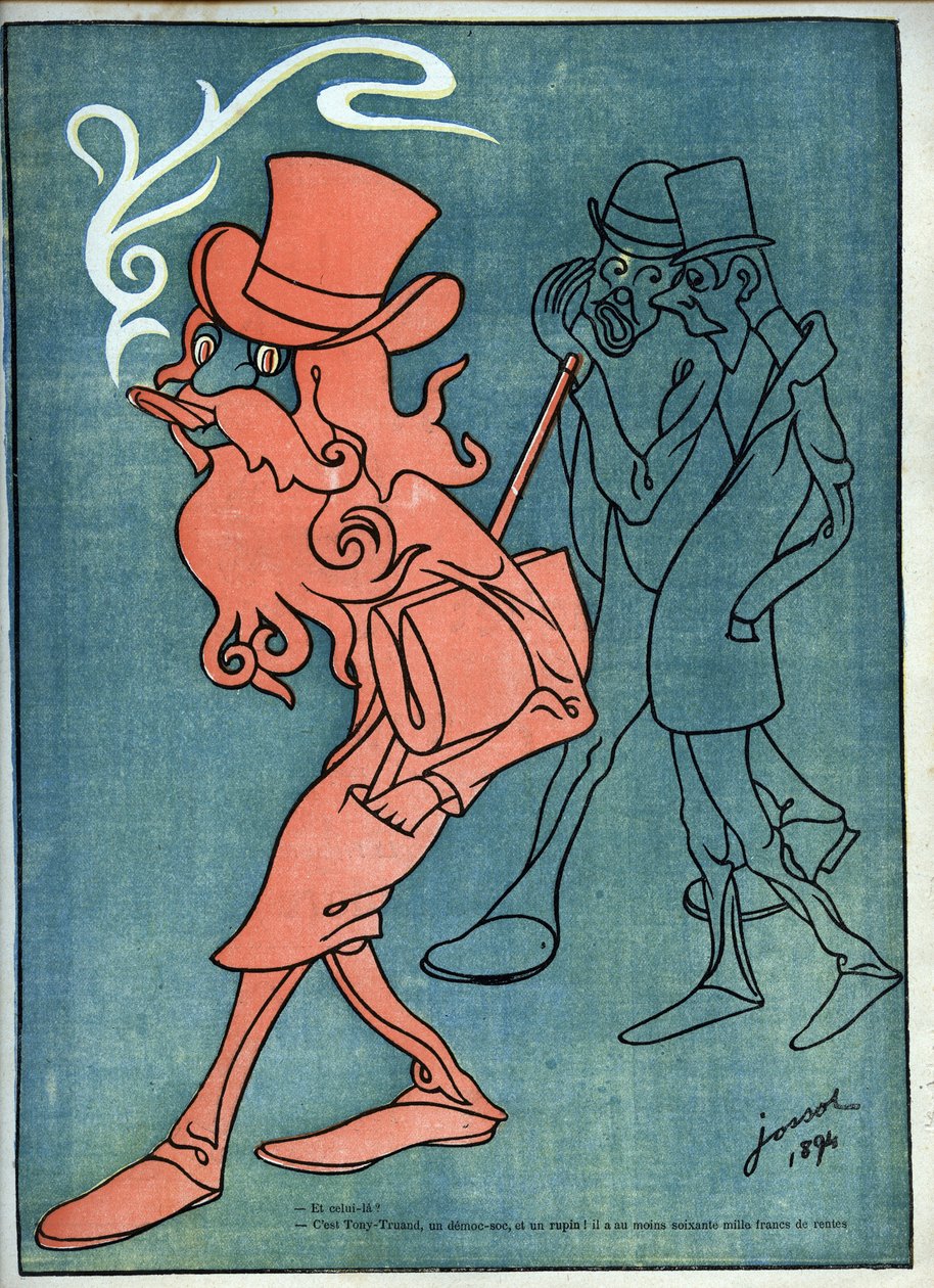 Tony-Truand (Tony Truan) (democ-soc) (socialista democratico) - di Henri Gustave Jossot (1866-1951) in 