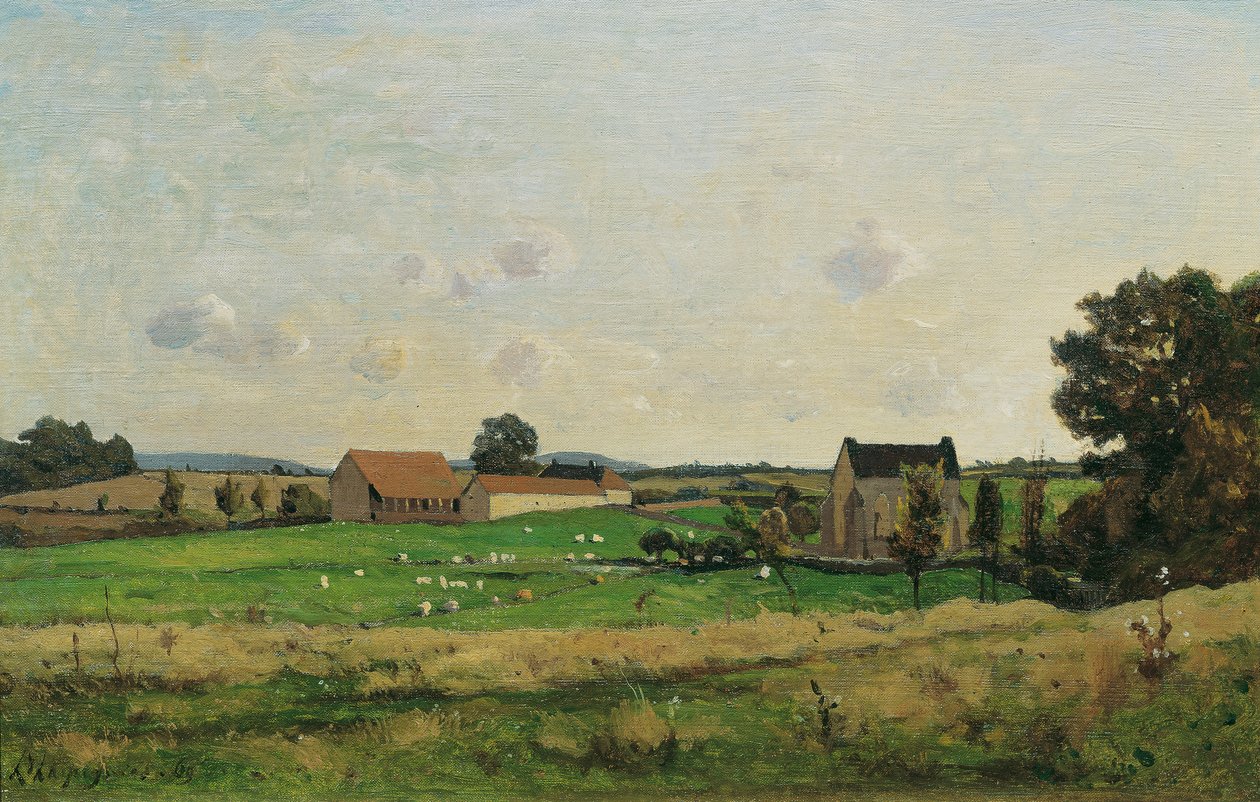 La tenuta di Saulce (Dept. Gonne) da Henri Joseph Harpignies