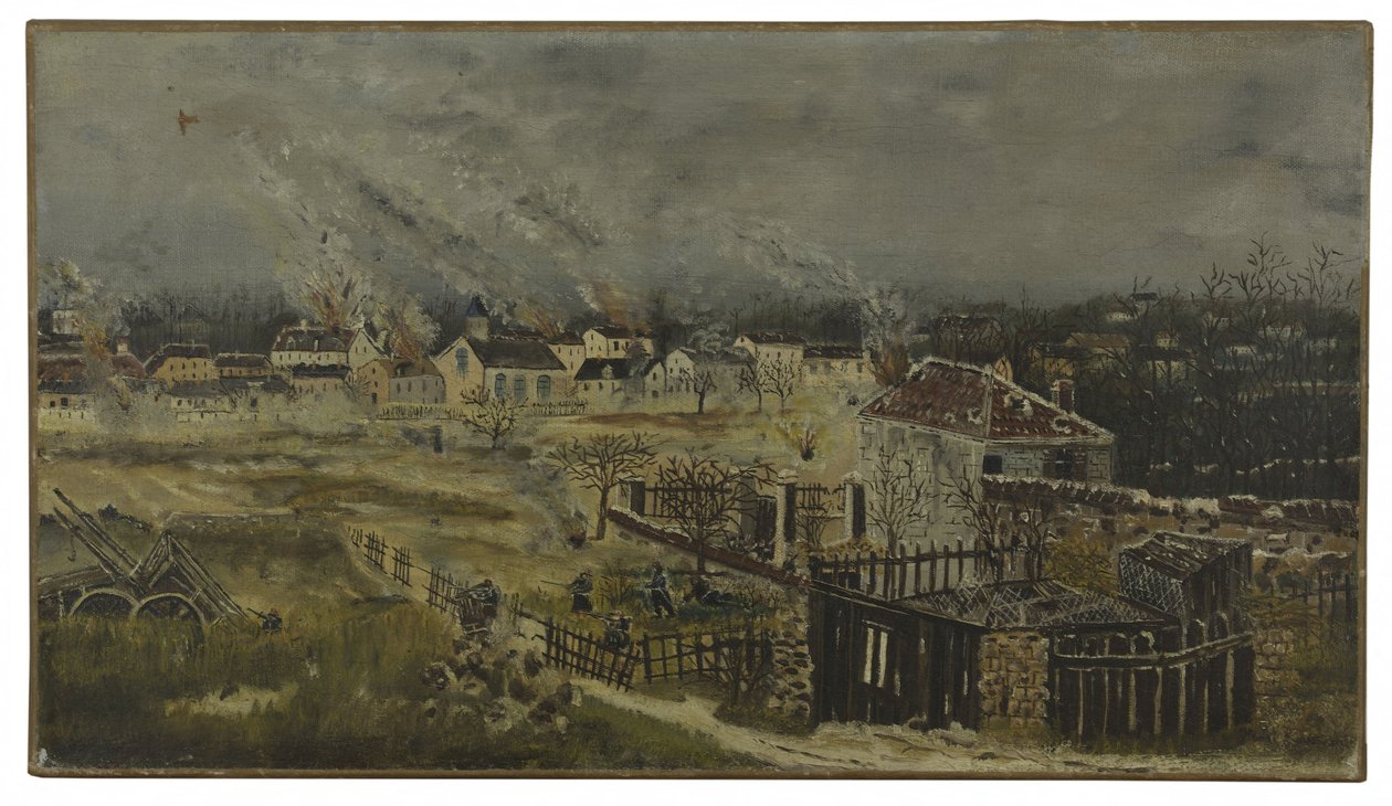 Battaglia di Champigny - Episodio della guerra del 1870, ca. 1882 da Henri J.F. (1844 1910) Rousseau