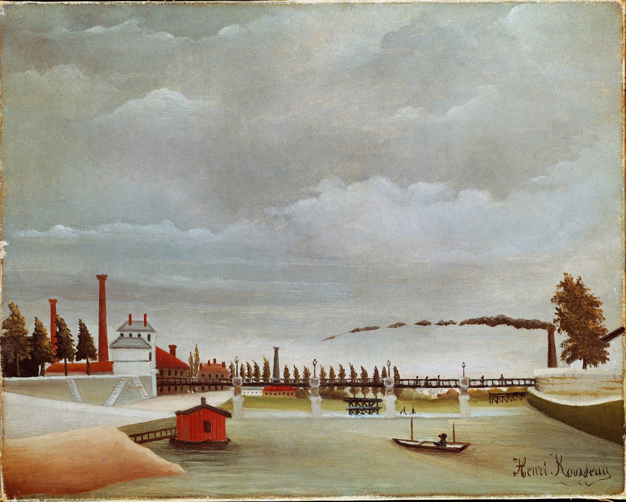 Le rive della Senna da Henri J.F. Rousseau