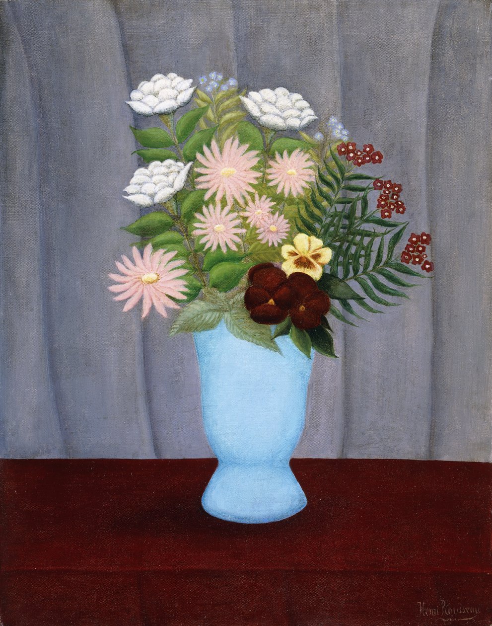 Fiori da giardino, c.1909-10 da Henri J.F. Rousseau