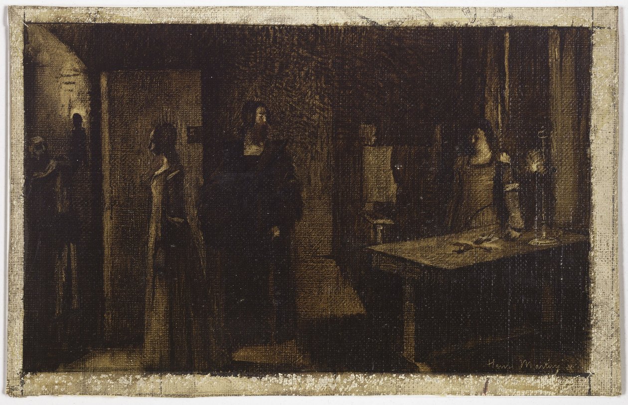 Il Crocifisso, 1887 circa (olio su tela) da Henri Jean Guillaume Martin