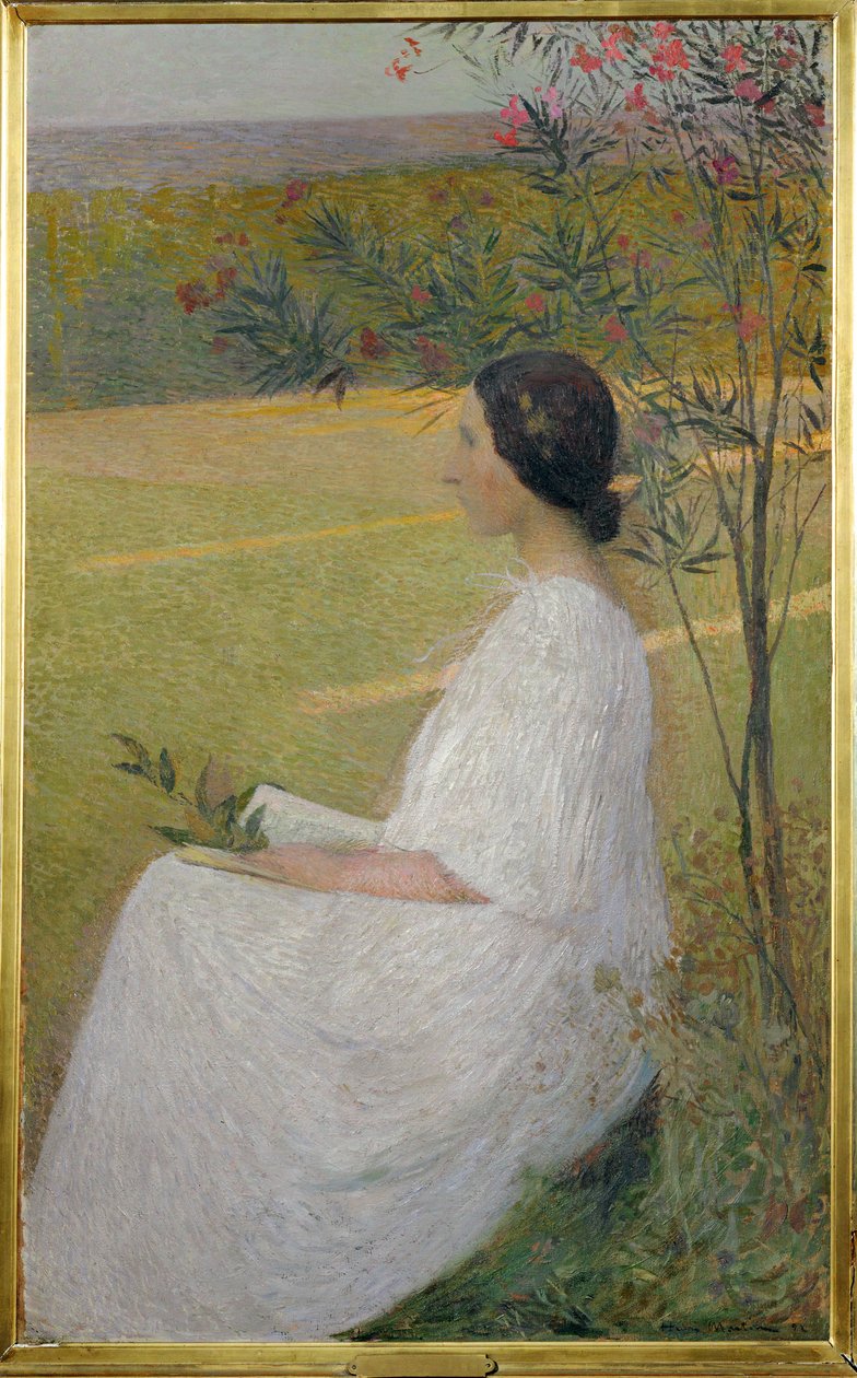 La Musa (dipinto su tela) da Henri Jean Guillaume Martin