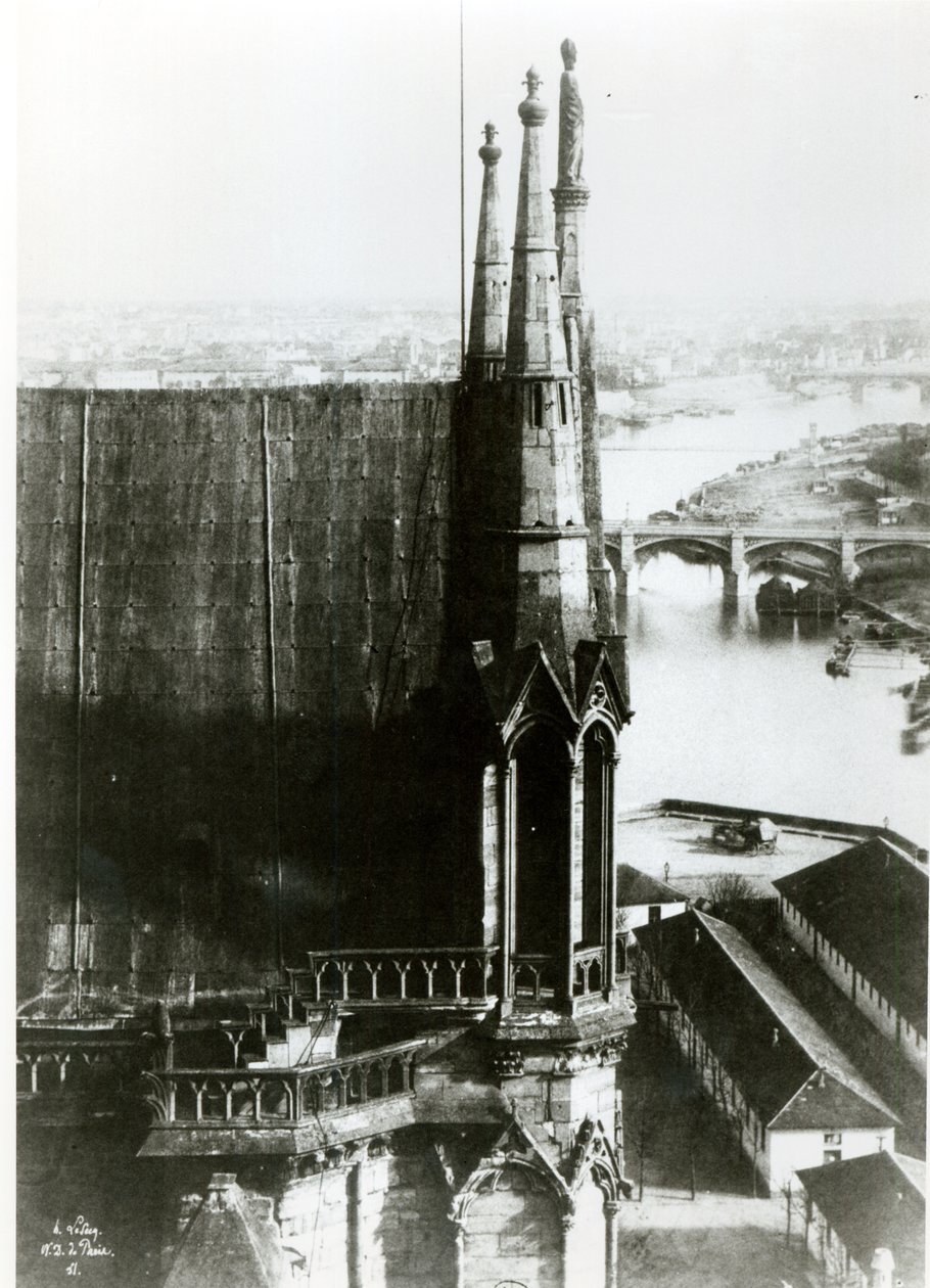 Veduta della Cattedrale di Notre-Dame a Parigi e del fiume Senna, c.1853 da Henri Jean Louis Le Secq