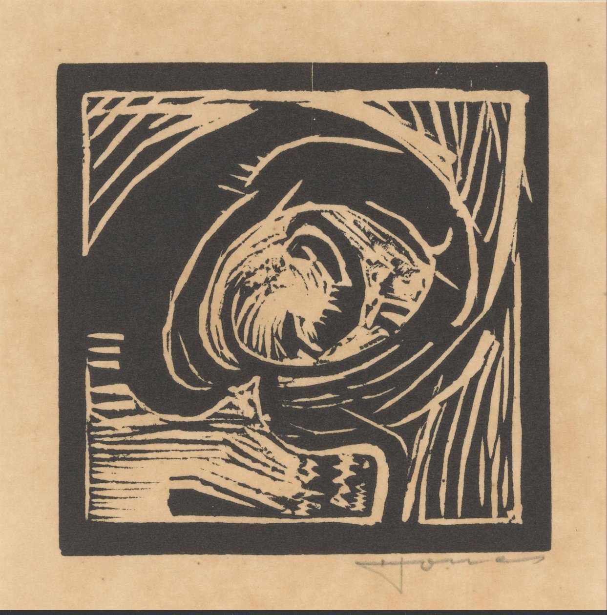 Testa di una figura da Henri Jonas (signed by artist)