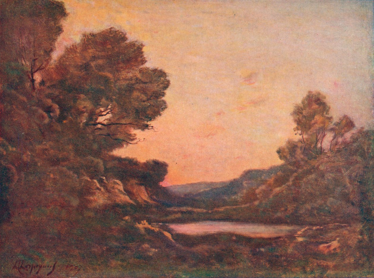 Coucher Du Soleil, 1907 da Henri Joseph Harpignies