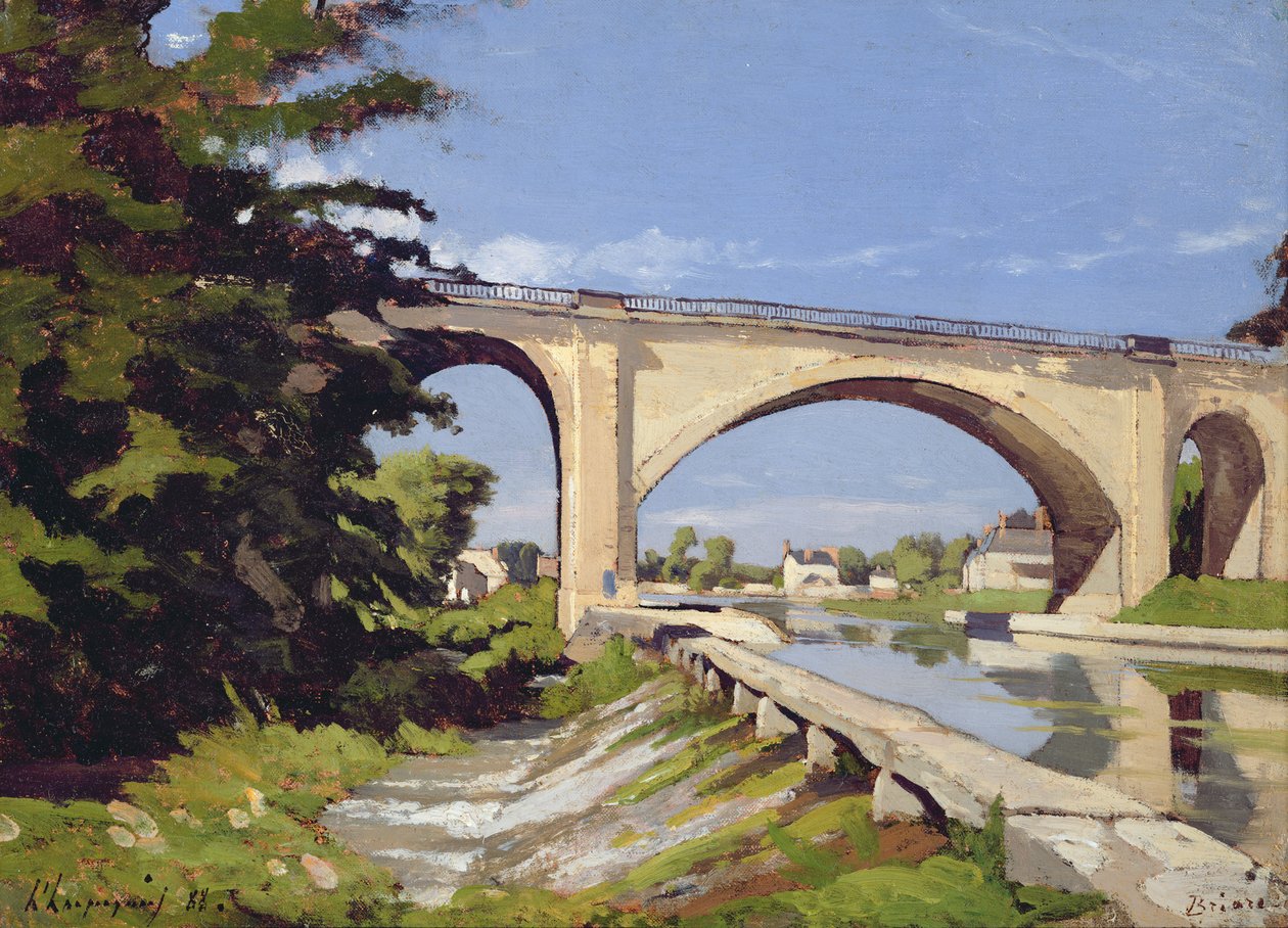 Le Pont Canal a Briare, 1888 da Henri Joseph Harpignies