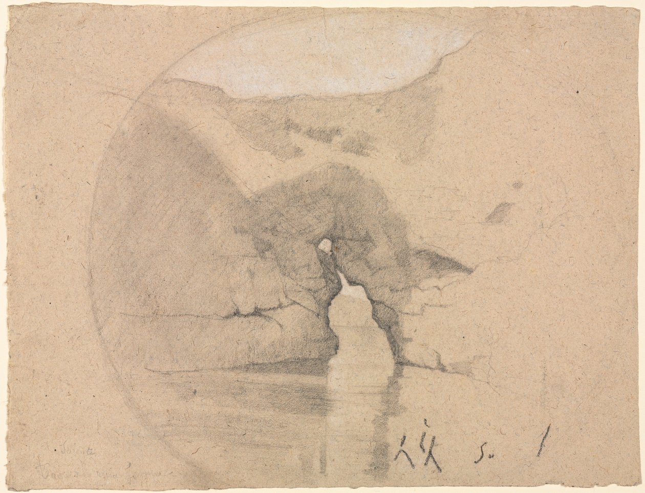 Sorrento, Bagni della Regina Giovanna da Henri Joseph Harpignies