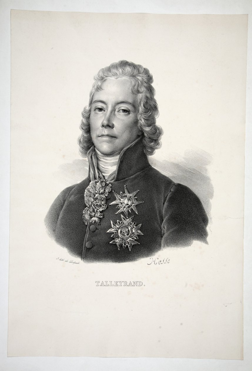 Talleyrand, pub. 1821 da Henri Joseph Hesse