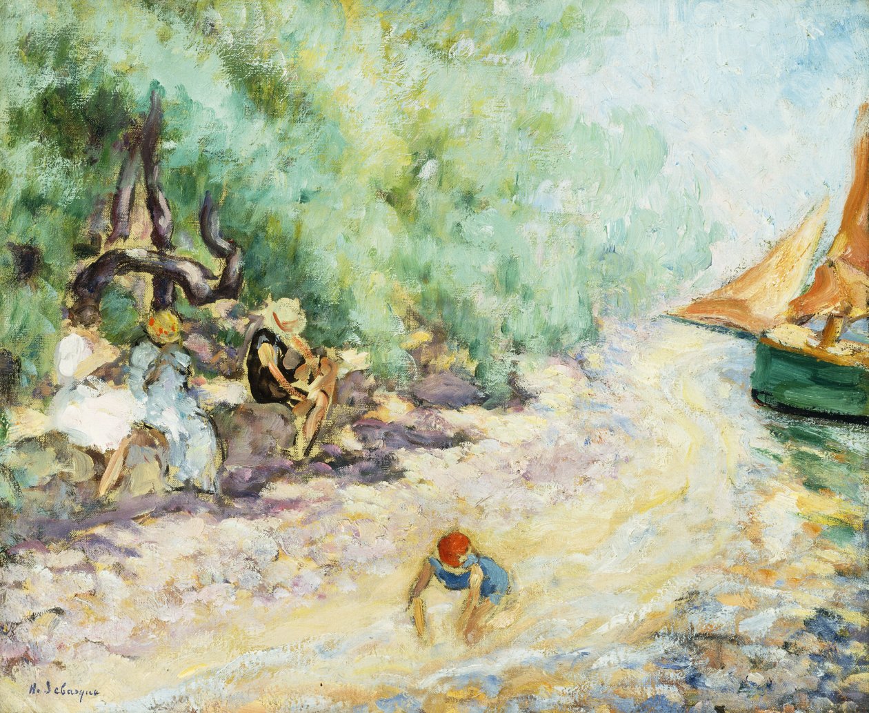 Bagnanti al bordo di un fiume da Henri Lebasque