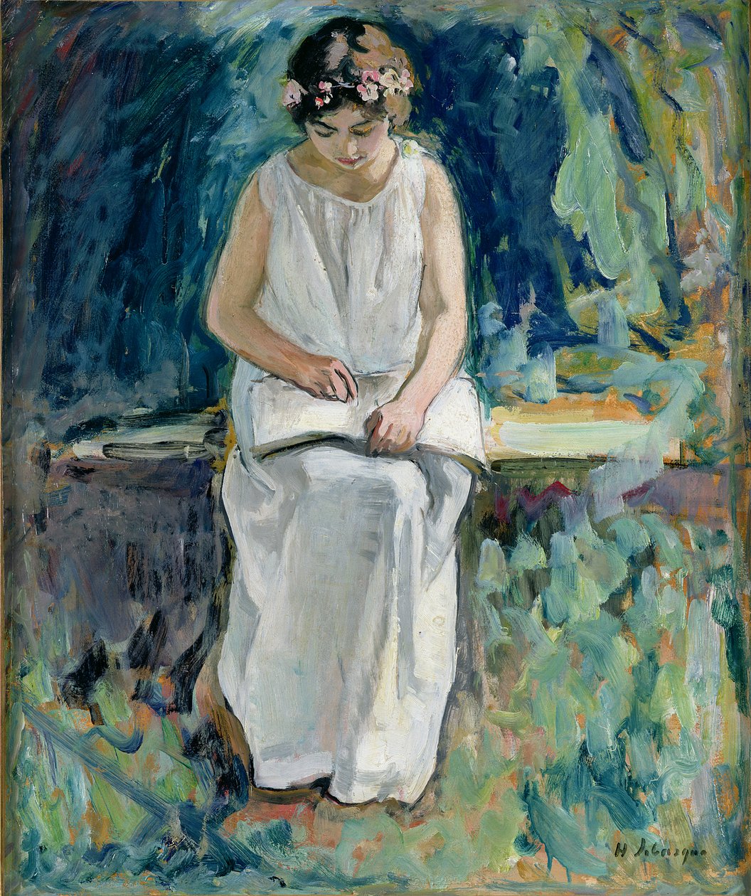 Ragazza che legge da Henri Lebasque