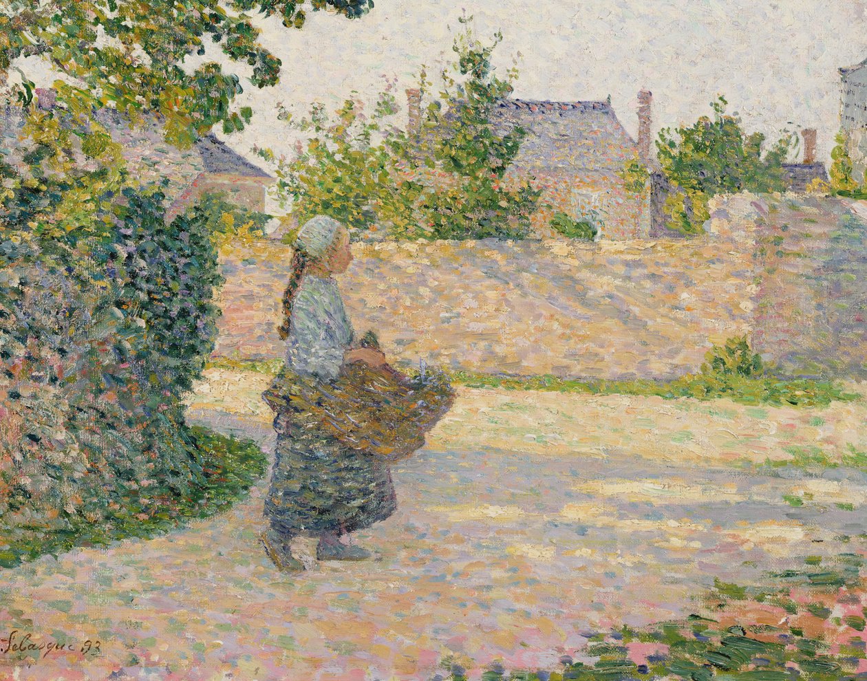 Contadina che torna al villaggio, 1893 da Henri Lebasque
