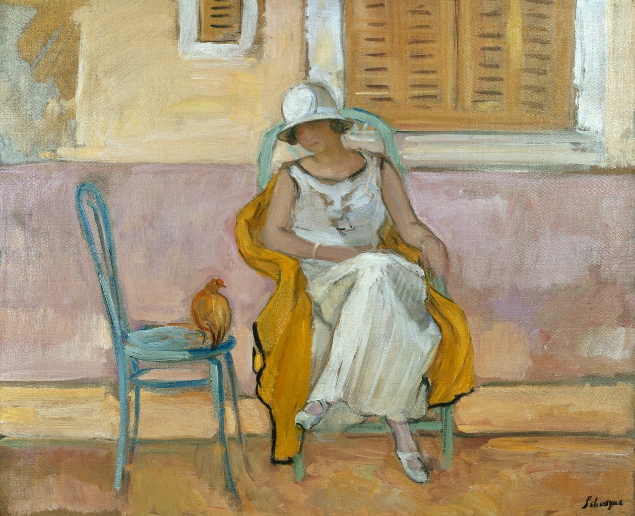 Donna in abito bianco, c.1923 da Henri Lebasque