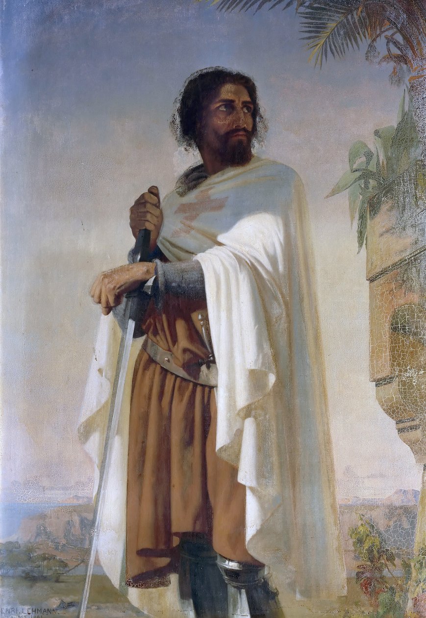 Hugues de Payens, Gran Maestro dei Cavalieri Templari da Henri Lehmann