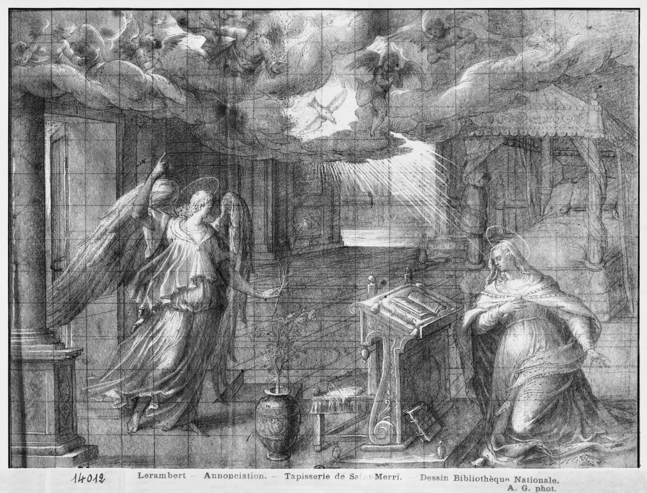 Vita di Cristo, Annunciazione, studio preparatorio per il cartone dell