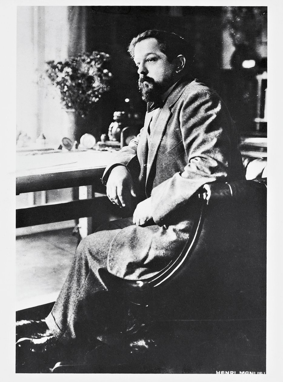 Ritratto del compositore e pianista francese Claude Debussy da Henri Manuel