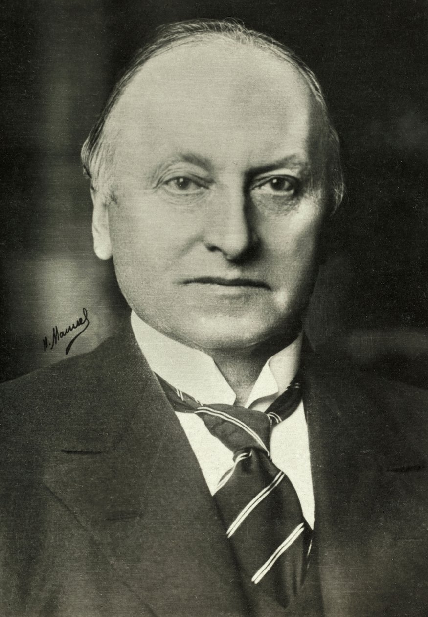Ritratto di Lord Georges Curzon (foto) da Henri Manuel