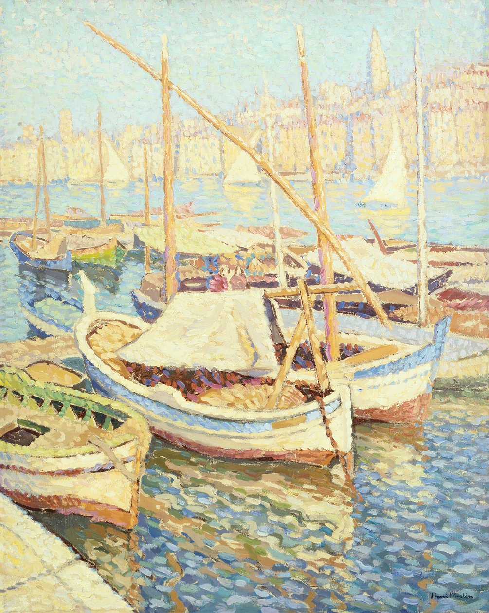 Porto di Marsiglia da Henri Martin