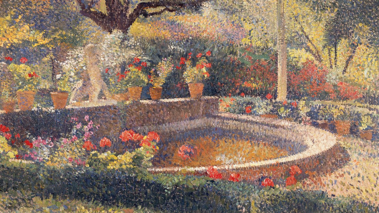 Lo stagno centrale al Parco Marquayrol da Henri Martin
