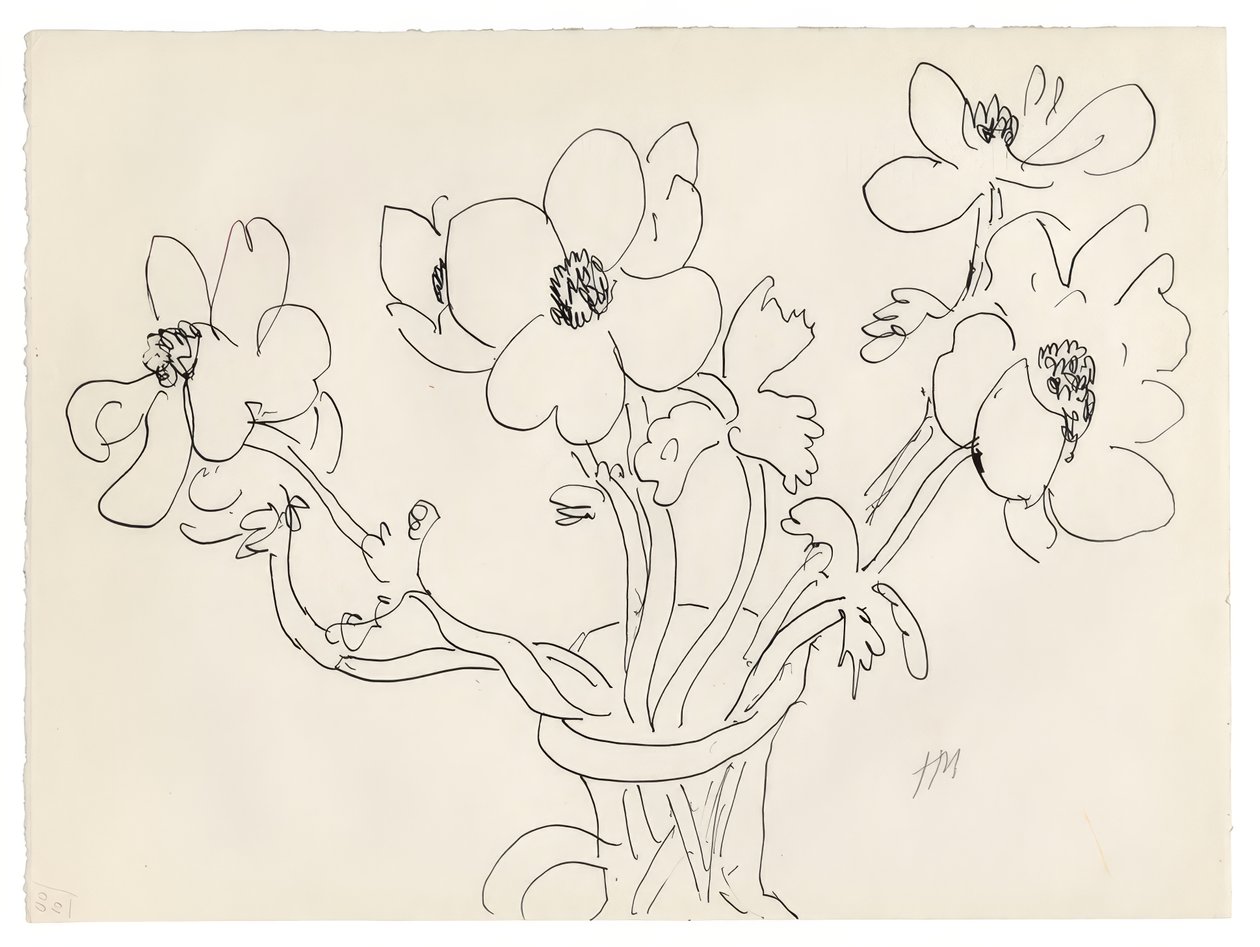 Anemoni in vaso da Henri Matisse