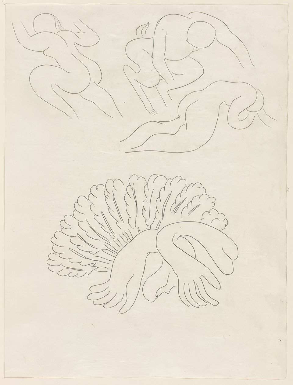 Autre Eventail, de Mademoiselle Mallarmé, piatto 21 da Poesies de Mallarmé da Henri Matisse
