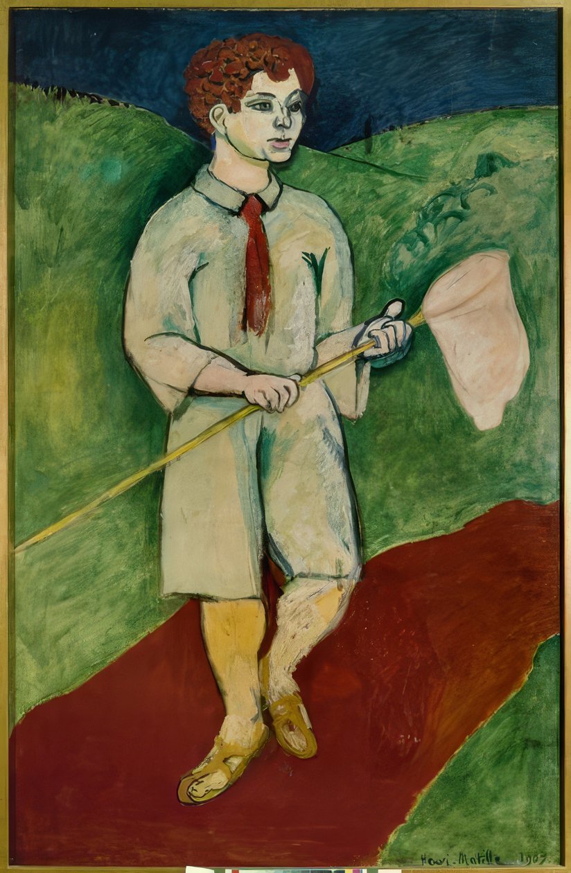 Ragazzo con rete per farfalle da Henri Matisse