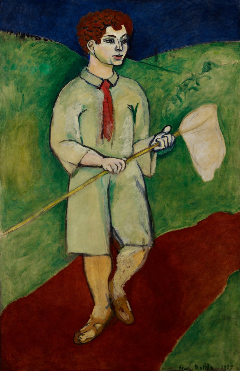Ragazzo con rete per farfalle da Henri Matisse