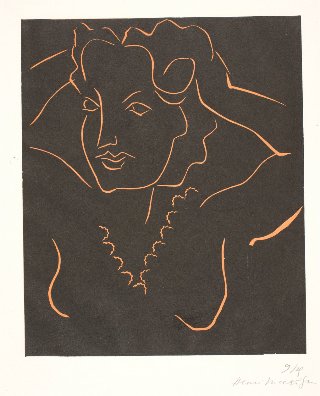 Busto di donna (Donna che si pettina) da Henri Matisse