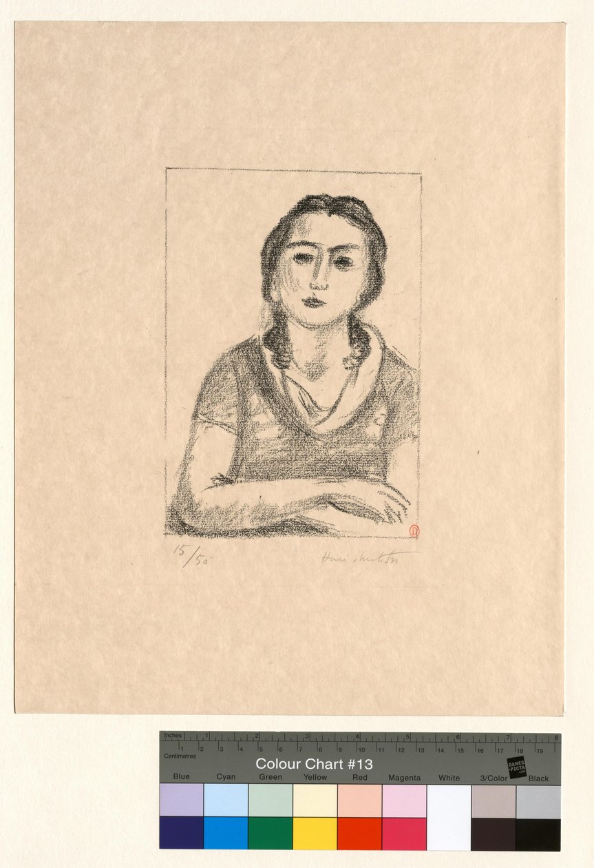 Busto di giovane ragazza, con le braccia incrociate da Henri Matisse