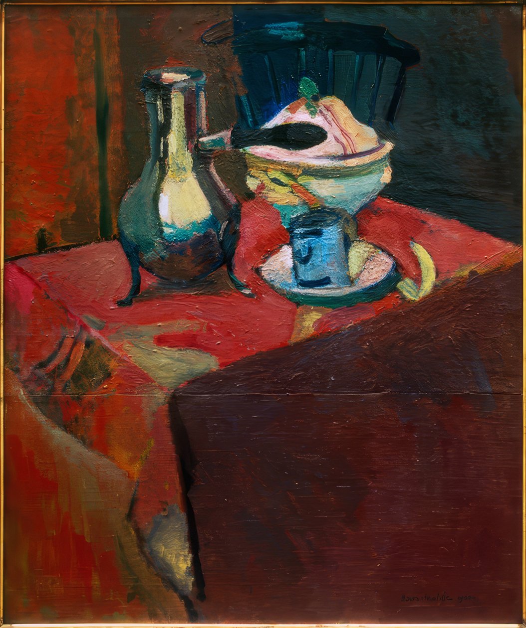 Stoviglie in tavola da Henri Matisse