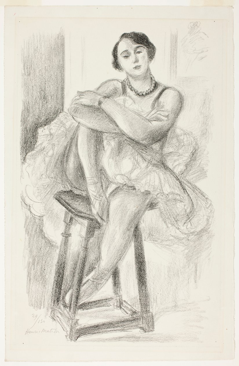 Danzatrice seduta su uno sgabello, da Dieci danzatrici da Henri Matisse
