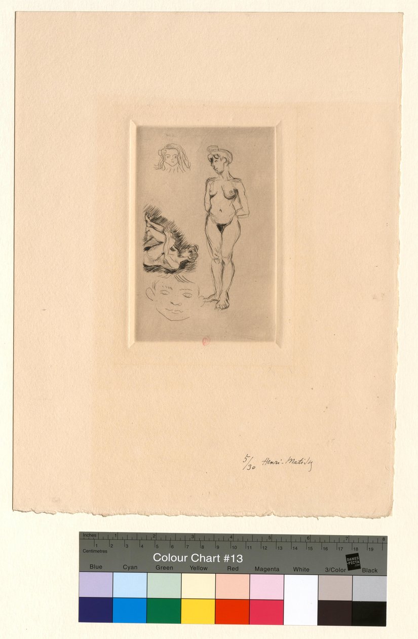 Due nudi, due teste di bambino da Henri Matisse