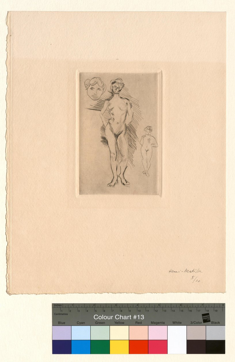Due nudi, una testa da Henri Matisse