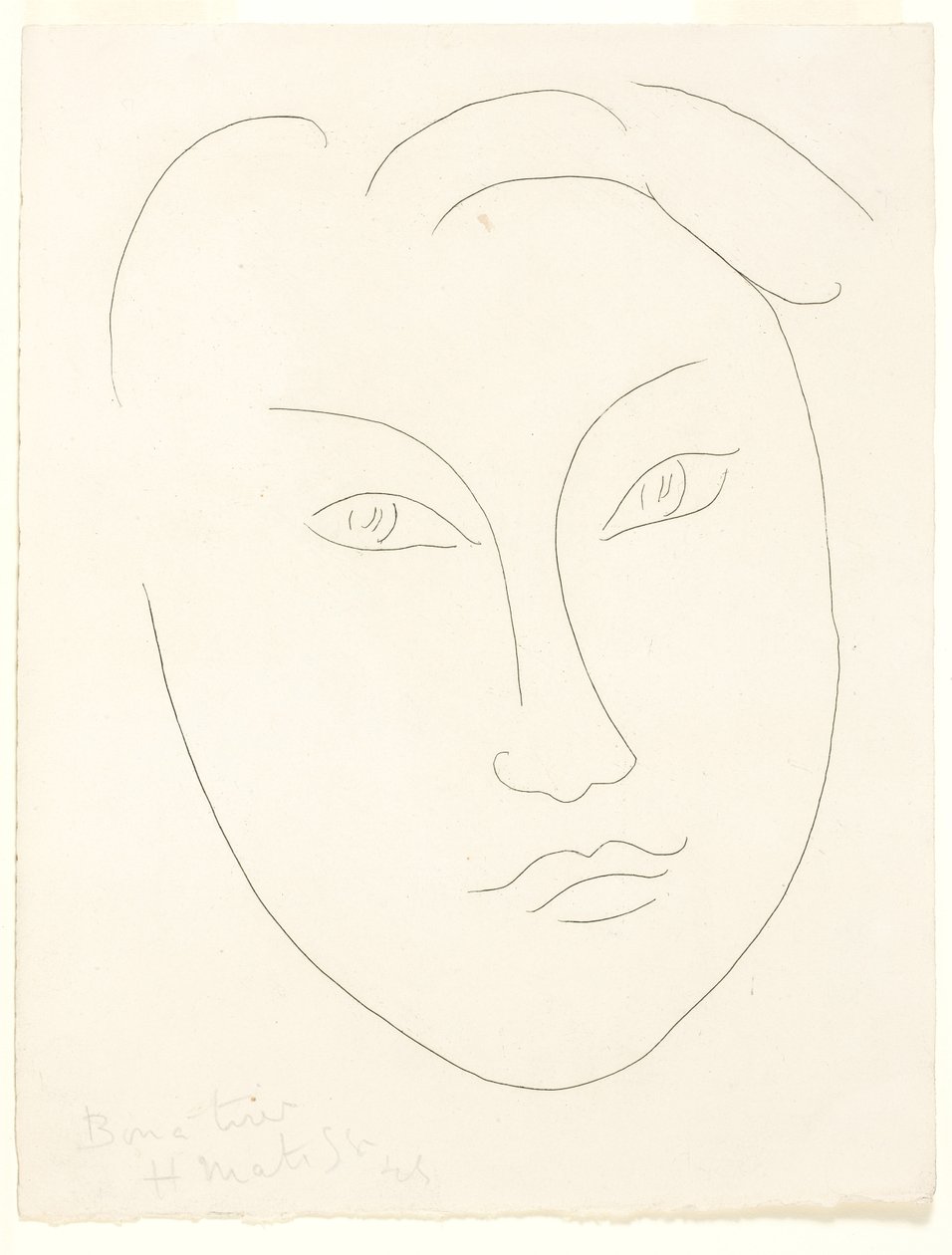Volto di un ragazzo da Henri Matisse