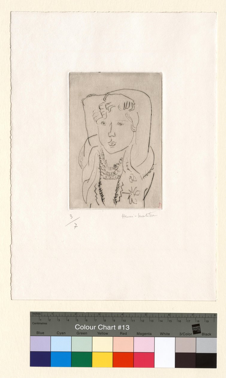 Bambina, con le braccia sulla testa da Henri Matisse