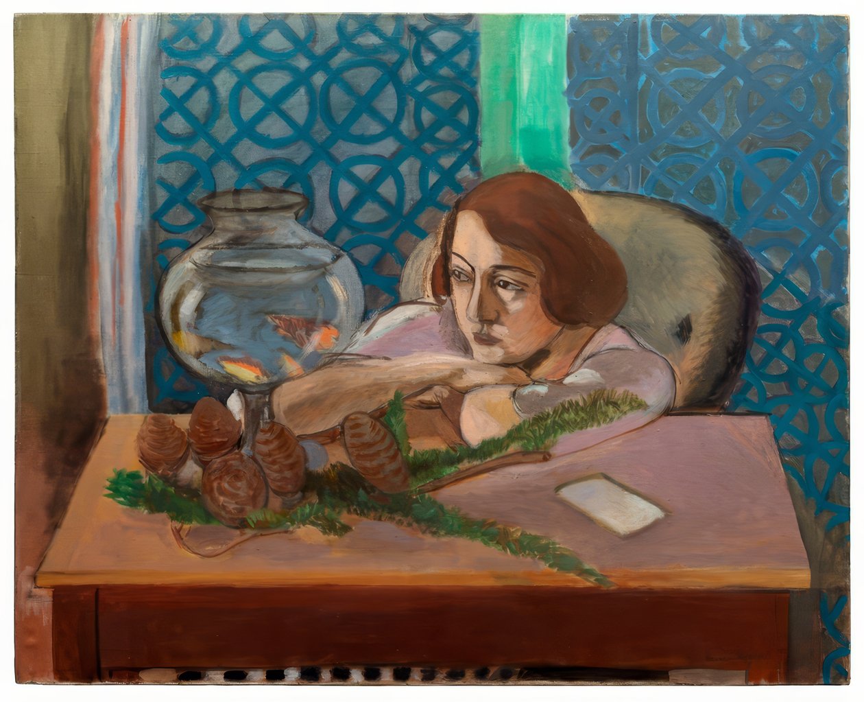 Donna davanti a un acquario da Henri Matisse