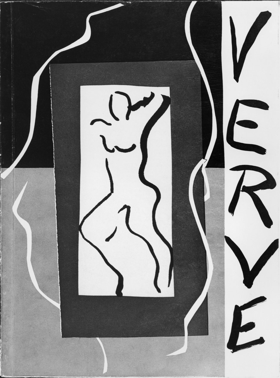 Illustrazione di copertina della rivista "Verve", n. 1, dicembre 1937 (litografia) (foto b/n) da Henri Matisse