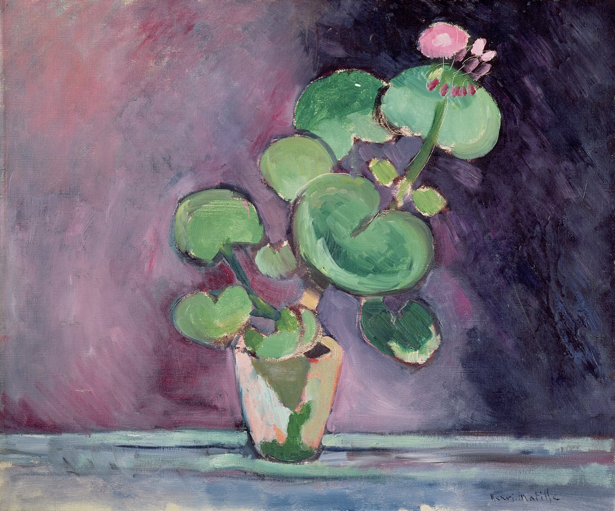 Geranio in vaso (olio su tela) da Henri Matisse