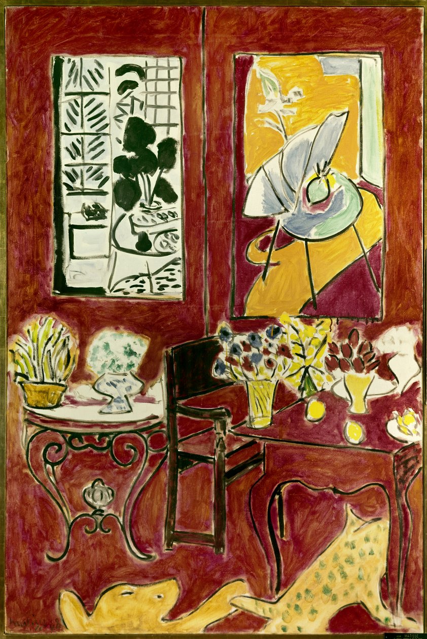 Grand interieur rouge 1948 (olio su tela) da Henri Matisse