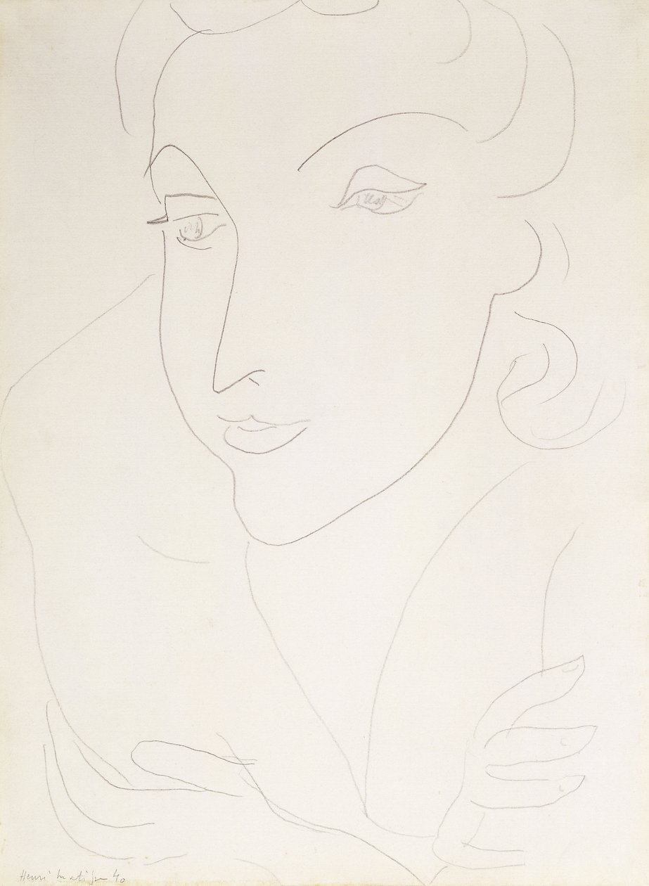 Testa di giovane donna da Henri Matisse